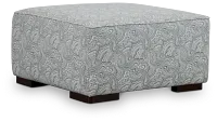 Venezia Blue Fabric Cocktail Ottoman