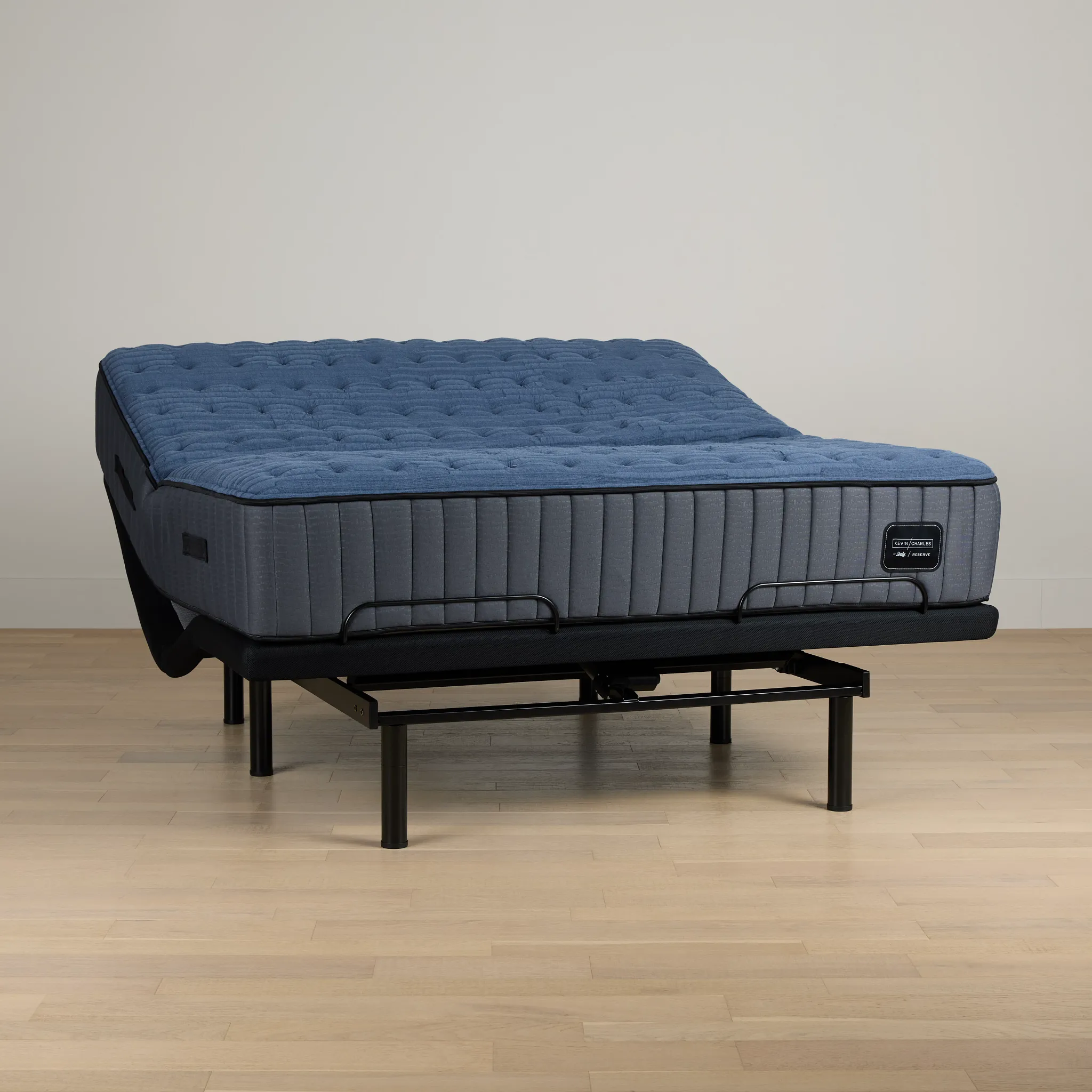 Kevin Charles By Sealy Reserve Lux Firm Deluxe Adjustable Mattress Set