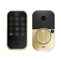 Yale Pro 2 Pushbutton & Connect Bridge Brass Touchscreen Door Lock