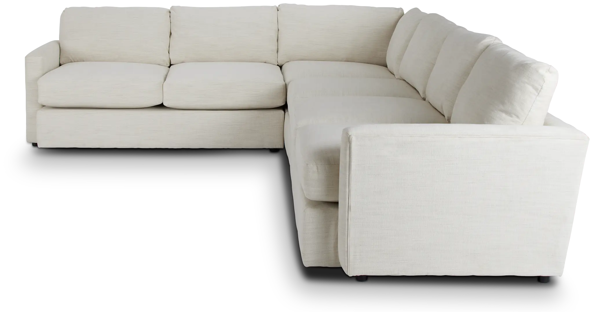 Noah Ivory Fabric Medium Two-arm Sectional Noah Ivory Fabric Medium Two-arm Sectional