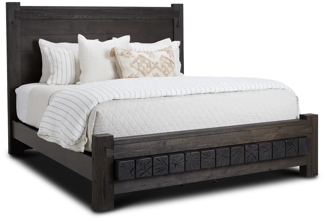 Salt Lake Dark Tone Platform Bed Salt Lake Dark Tone Platform Bed