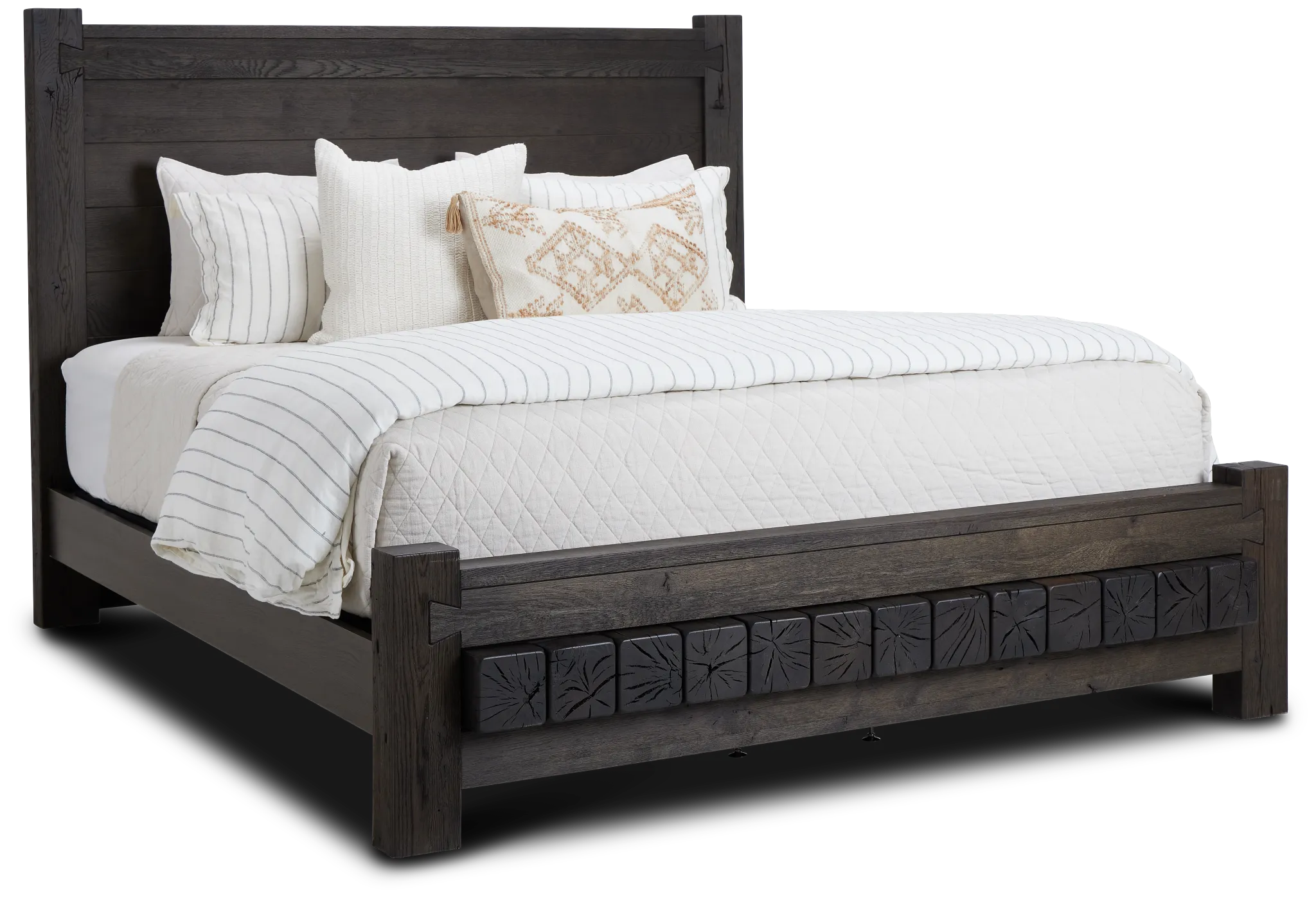 Salt Lake Dark Tone Platform Bed