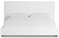 Grayton Peyton White 54" Upholstered Platform Bed