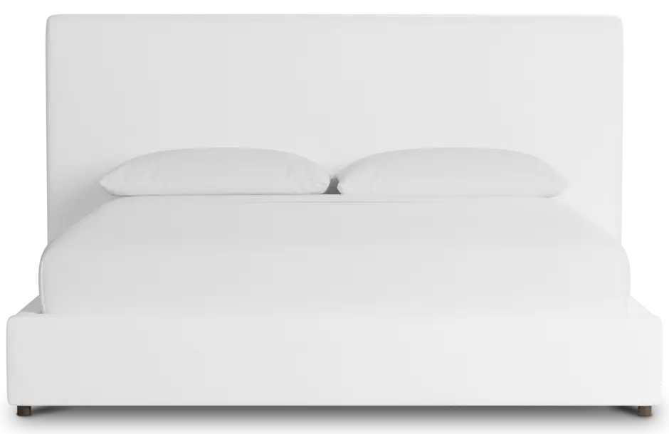 Grayton Peyton White 54" Upholstered Platform Bed Grayton Peyton White 54" Upholstered Platform Bed