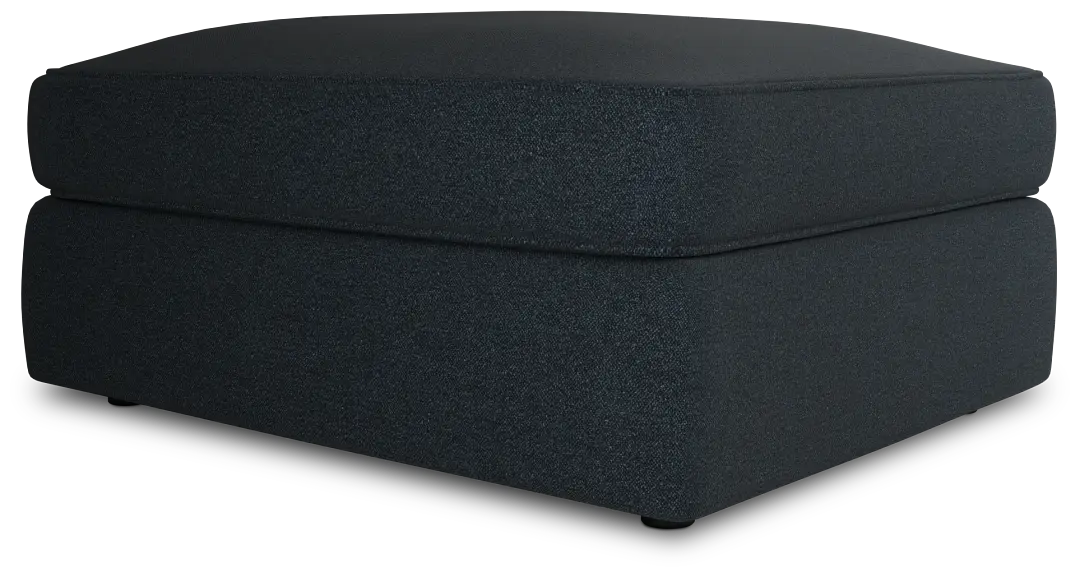 Siesta Elite Dark Blue Fabric Ottoman Siesta Elite Dark Blue Fabric Ottoman