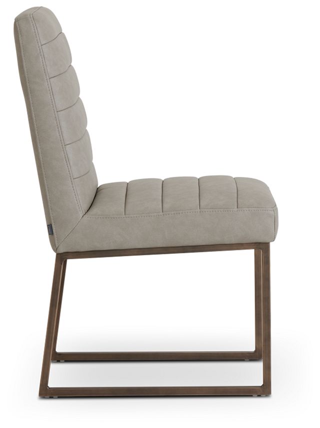 Miller Light Gray Upholstered Side Chair (3)