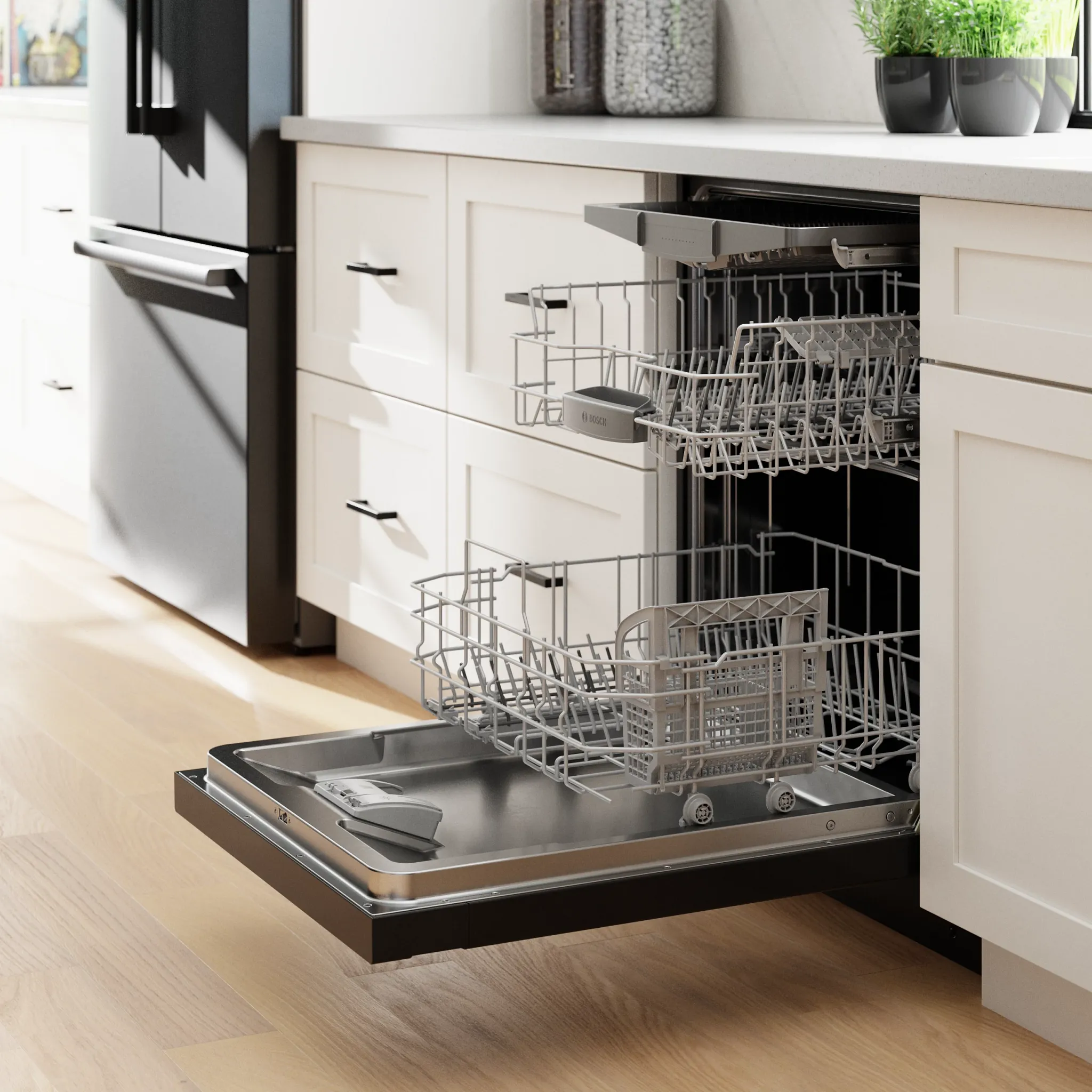 Bosch 300 Series Black 24" Built In Dishwasher