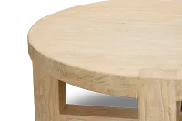 Clarisa Light Tone Round Coffee Table