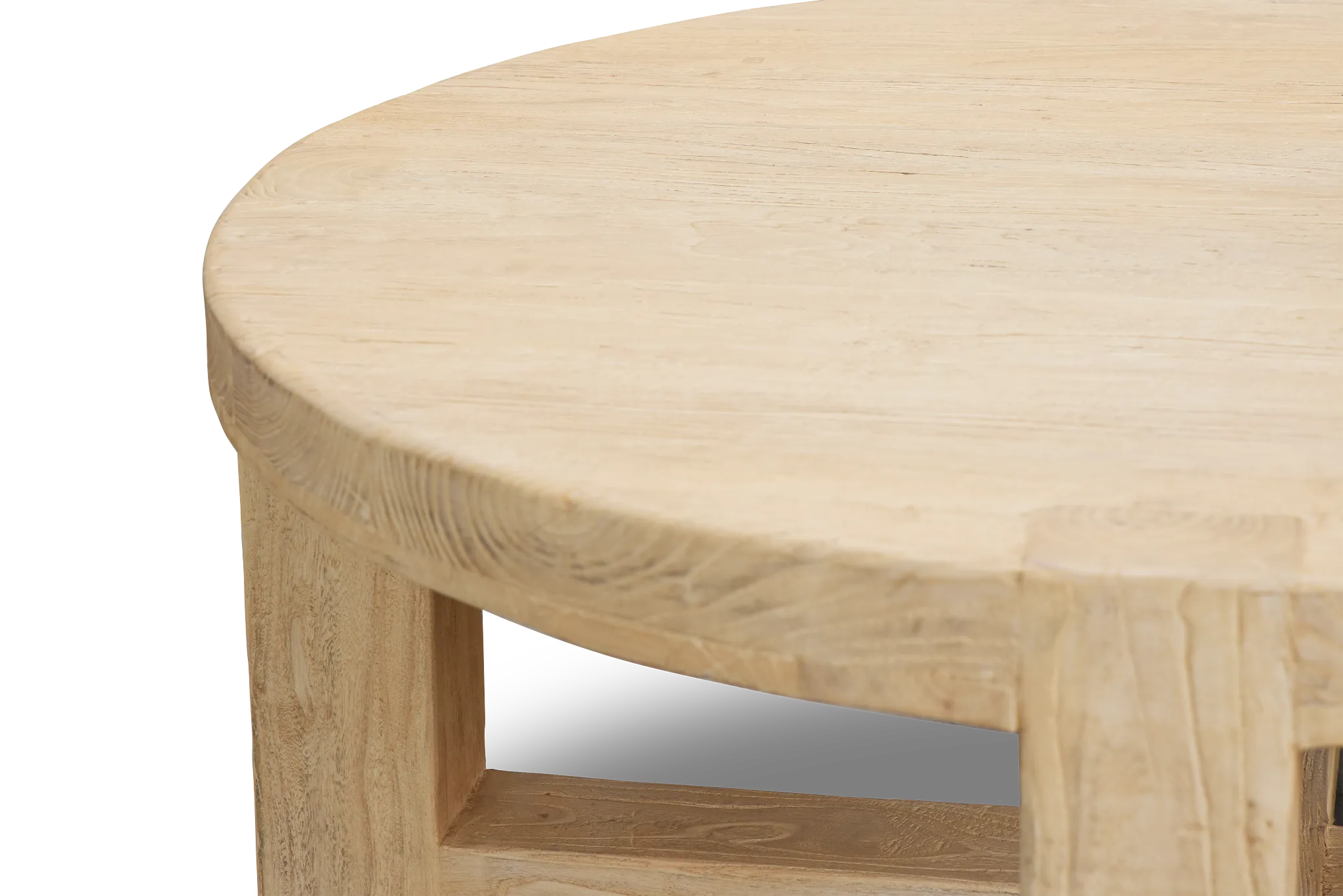 Clarisa Light Tone Round Coffee Table