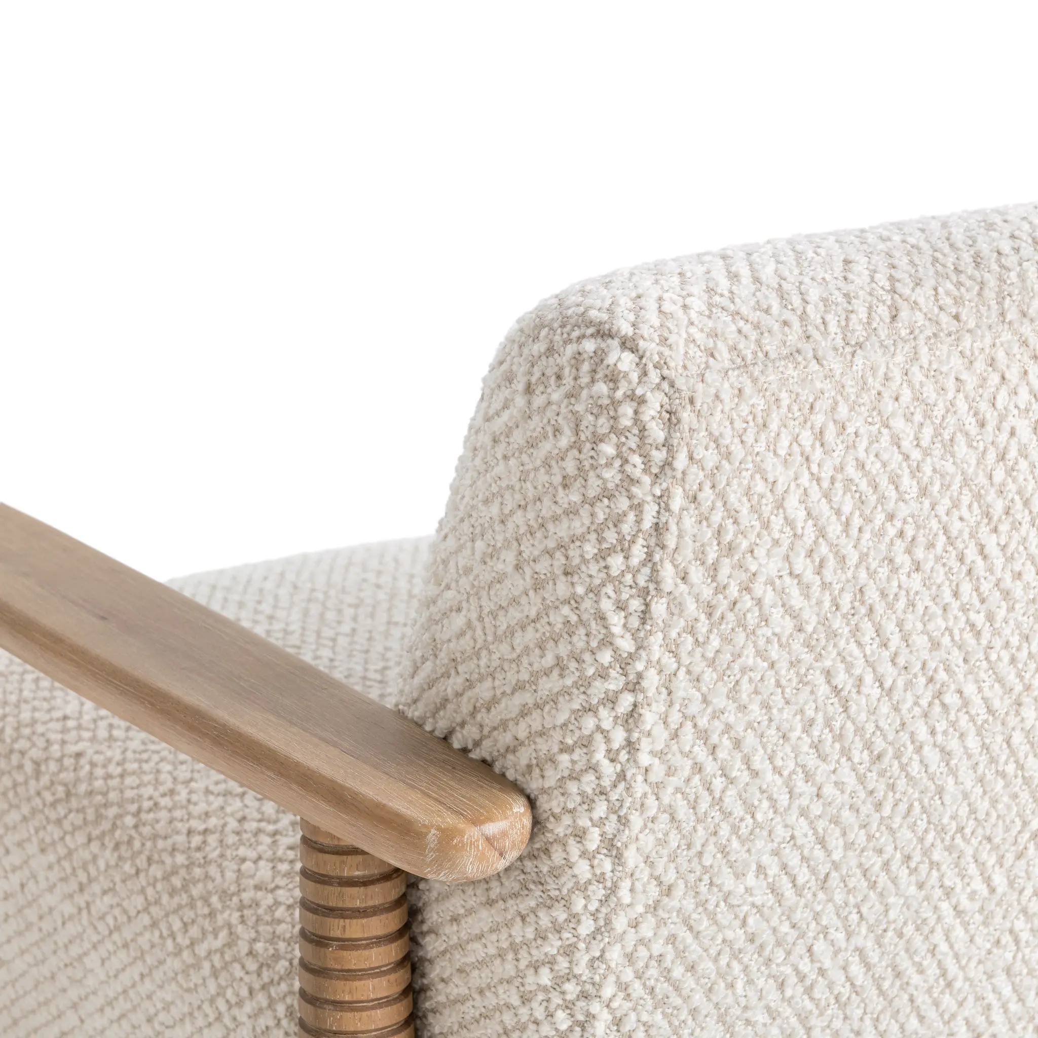 Cozy Beige Fabric Accent Chair Cozy Beige Fabric Accent Chair