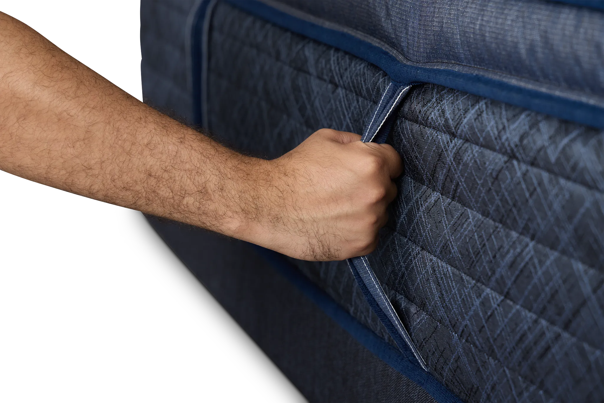 Serta Perfect Sleeper Cobalt Calm Plush Low-profile Mattress Set