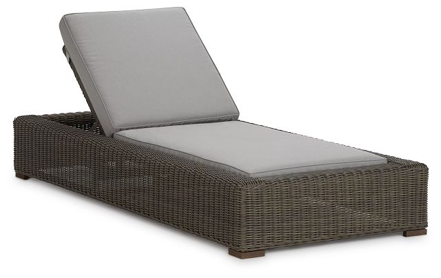 Canyon Gray Cushioned Chaise (2)