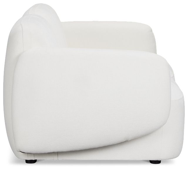 Halsey White Fabric 2-piece Modular Sofa