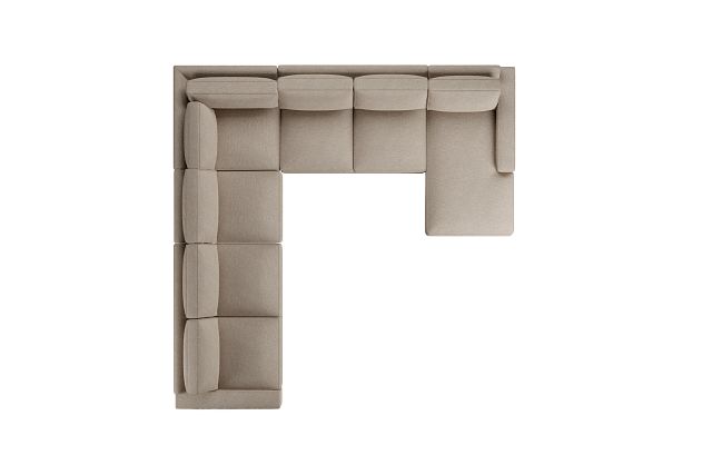 Edgewater Victory Taupe Large Right Chaise Sectional