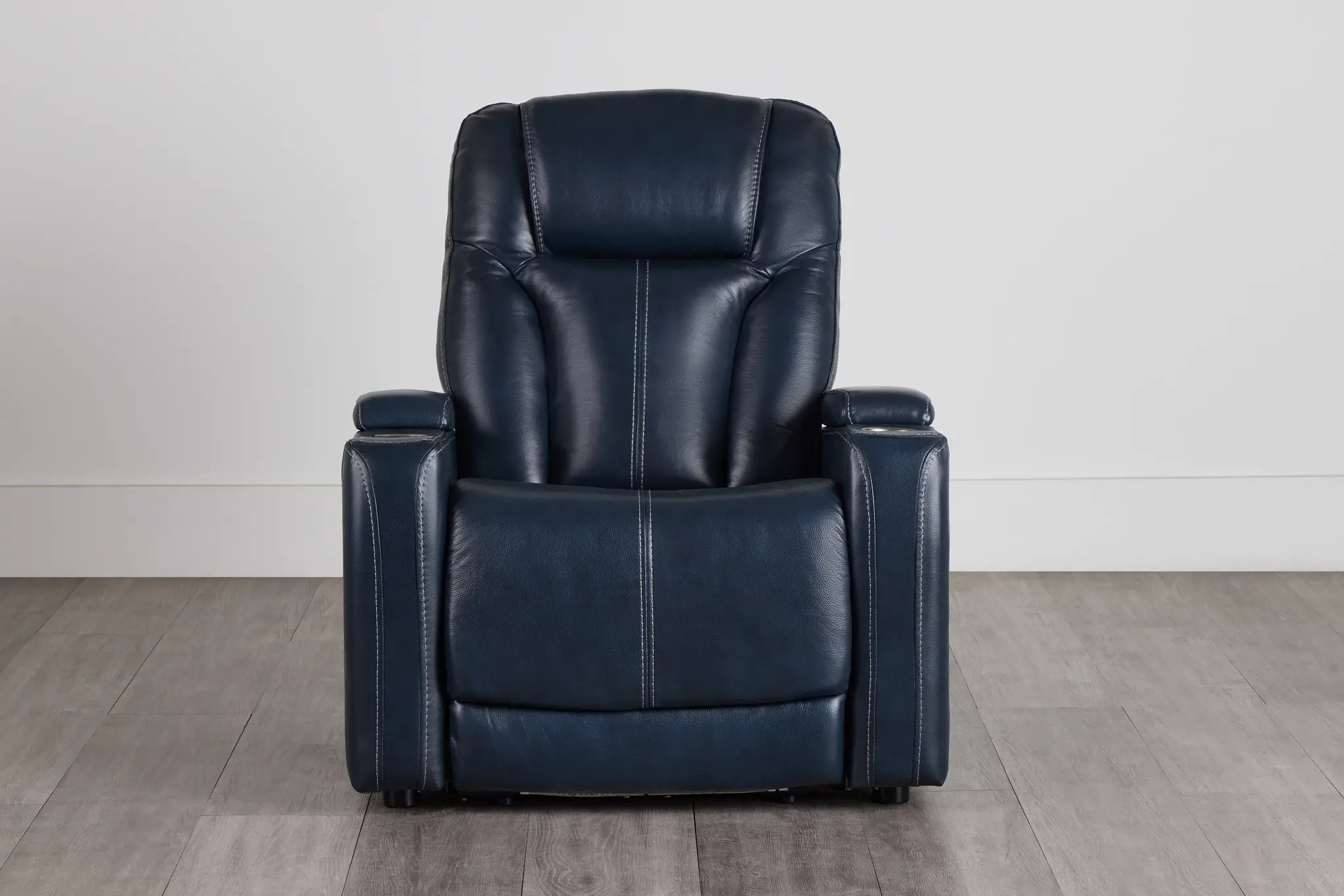 Optimus Dark Blue Lthr/vinyl Power Recliner Optimus Dark Blue Lthr/vinyl Power Recliner