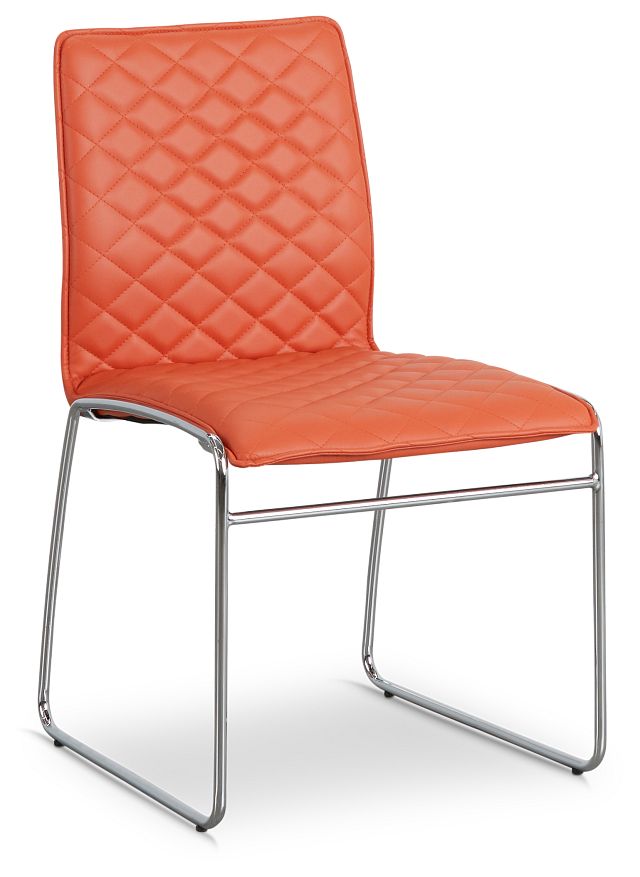 Skyline Orange Metal Side Chair