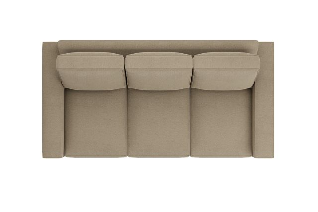 Edgewater Elite Taupe 84" Sofa W/ 3 Cushions