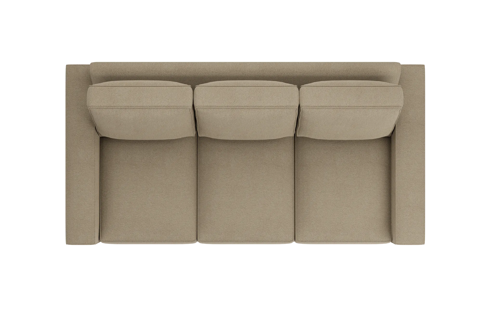 Edgewater Elite Taupe 84" Sofa W/ 3 Cushions