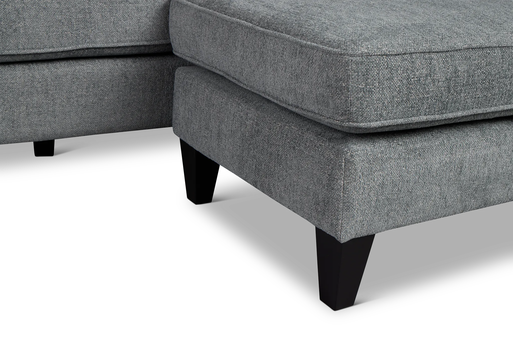 Cory Blue Fabric Chaise Sectional