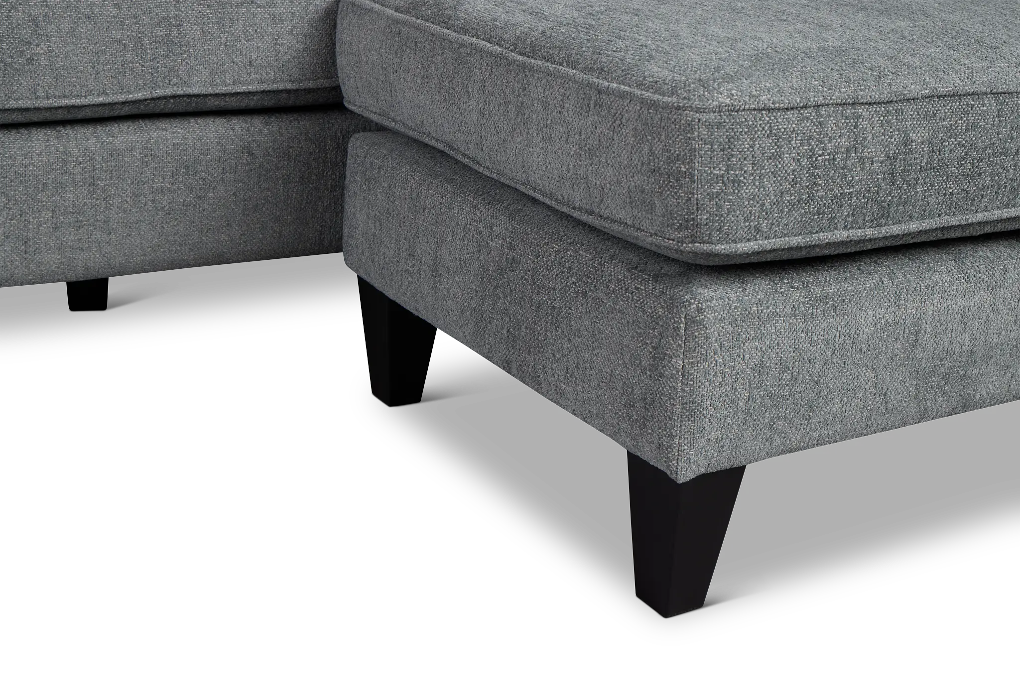 Cory Blue Fabric Chaise Sectional Cory Blue Fabric Chaise Sectional