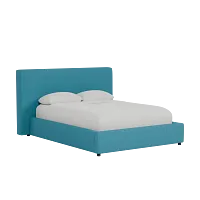 Grayton Elite Teal 44" Upholstered Platform Bed