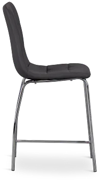 Vienna Dark Gray 24" Upholstered Barstool