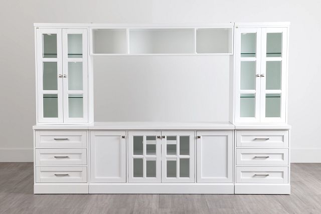 Newport White Drawer Entertainment Wall