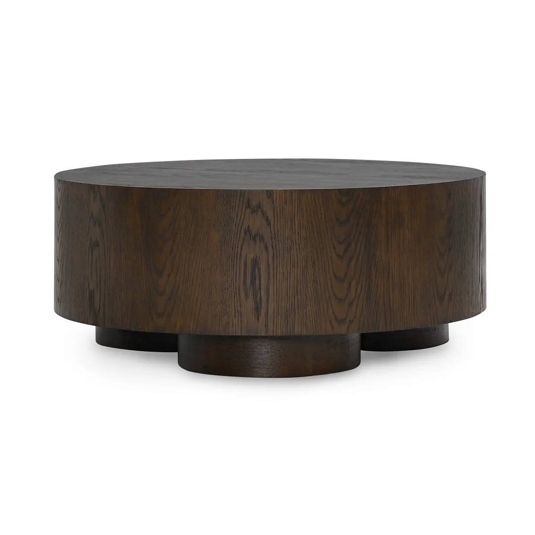 Towns Dark Tone Round Coffee Table