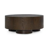 Towns Dark Tone Round Coffee Table