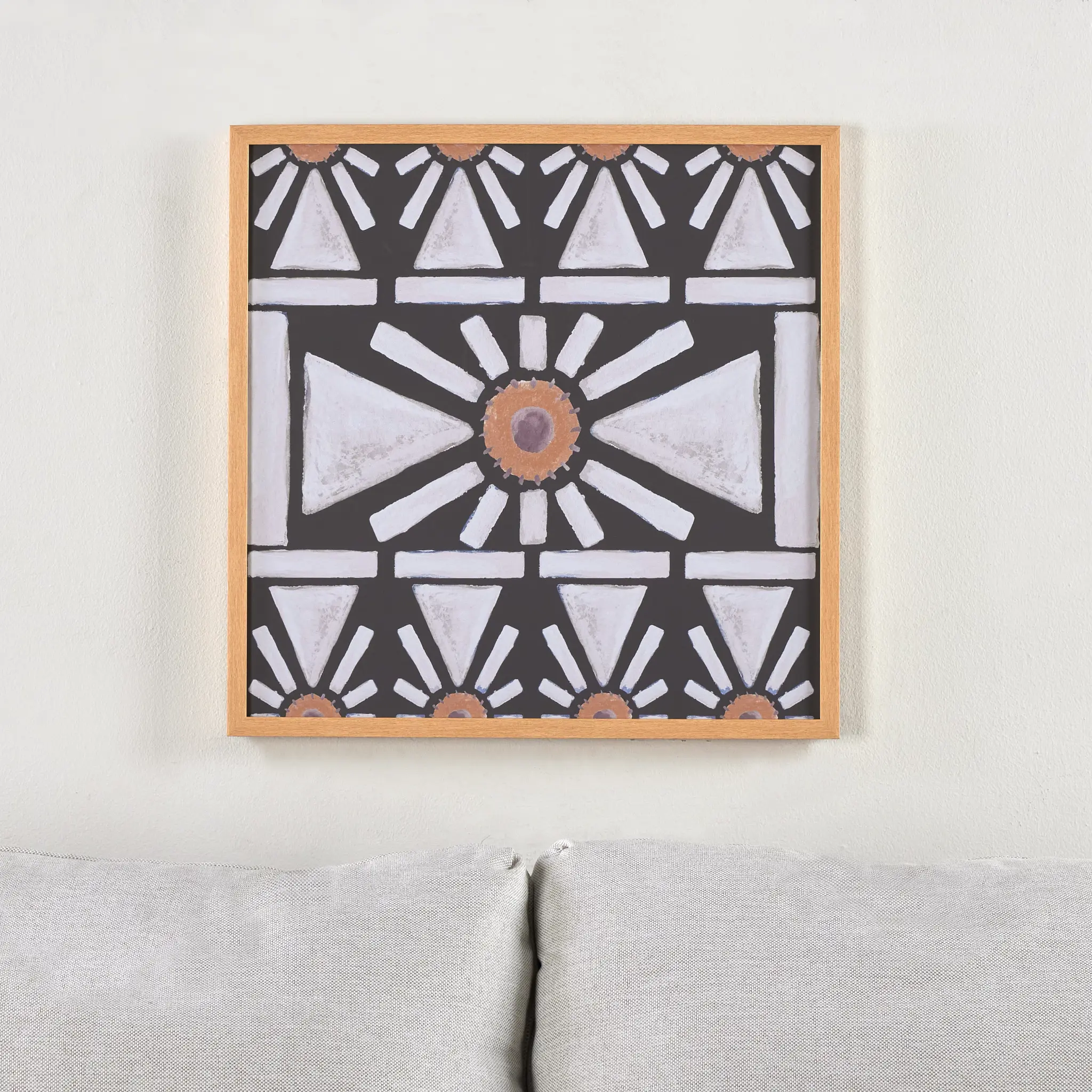 Checka Dark Green Framed Wall Art Checka Dark Green Framed Wall Art