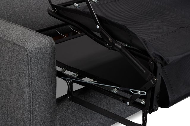 Siesta Delray Dark Gray Fabric Cooling Memory Foam Sleeper