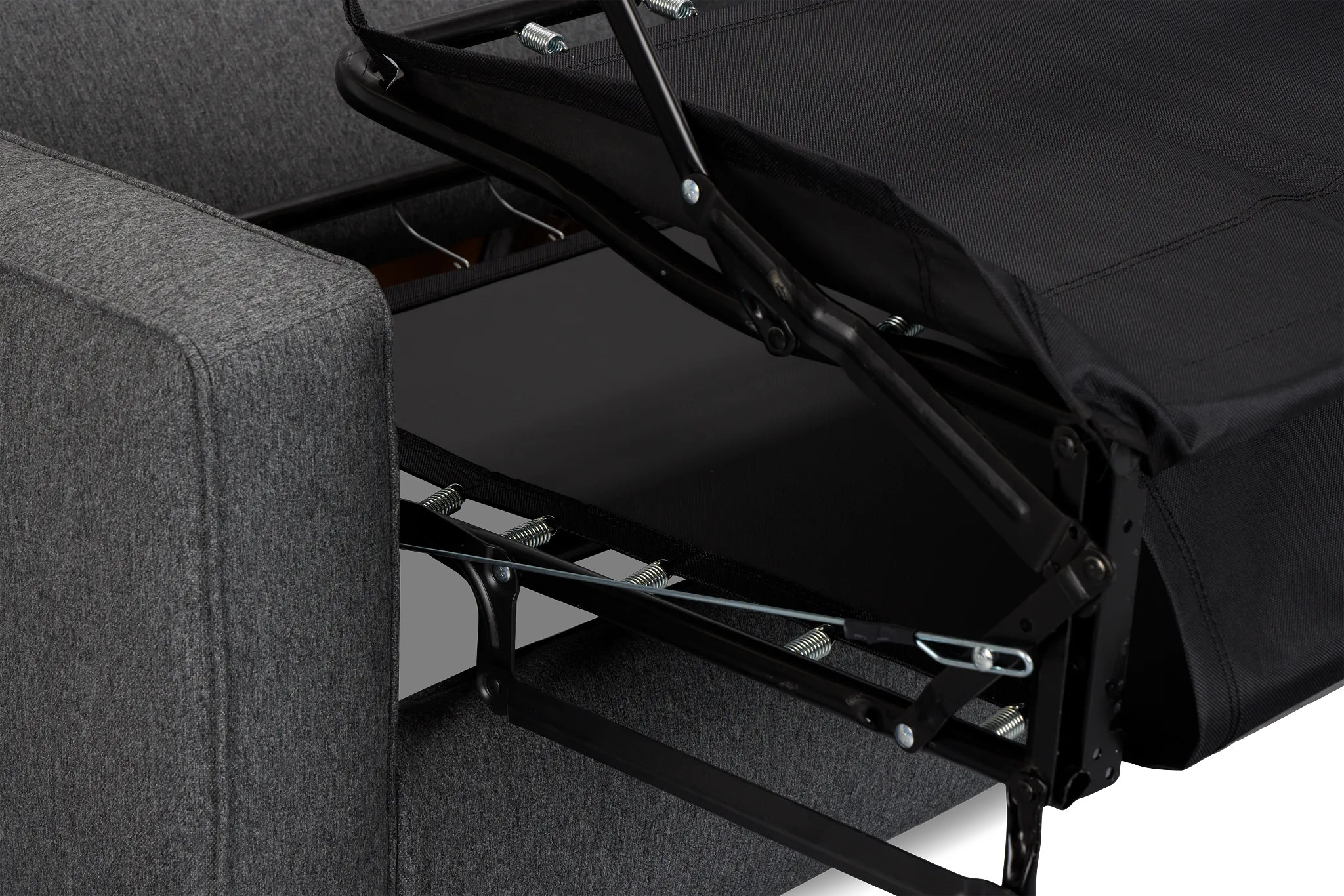 Siesta Delray Dark Gray Fabric Cooling Memory Foam Sleeper