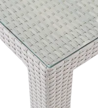 Bahia White 84" Rectangular Table