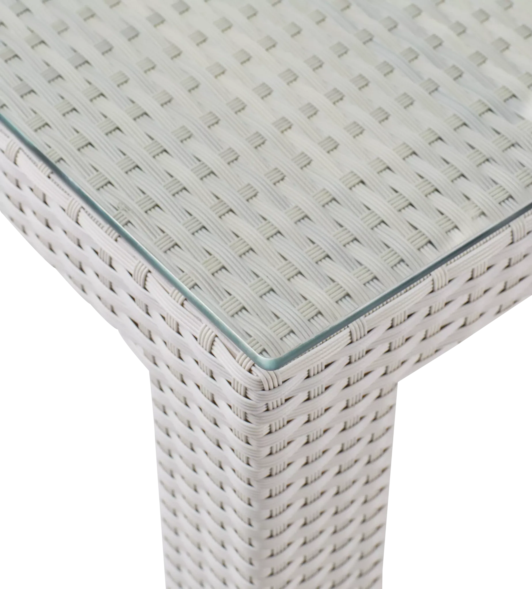 Bahia White 84" Rectangular Table