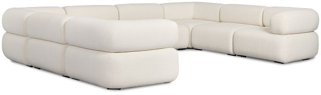 Celeste Light Beige Fabric 8-piece Modular Sectional