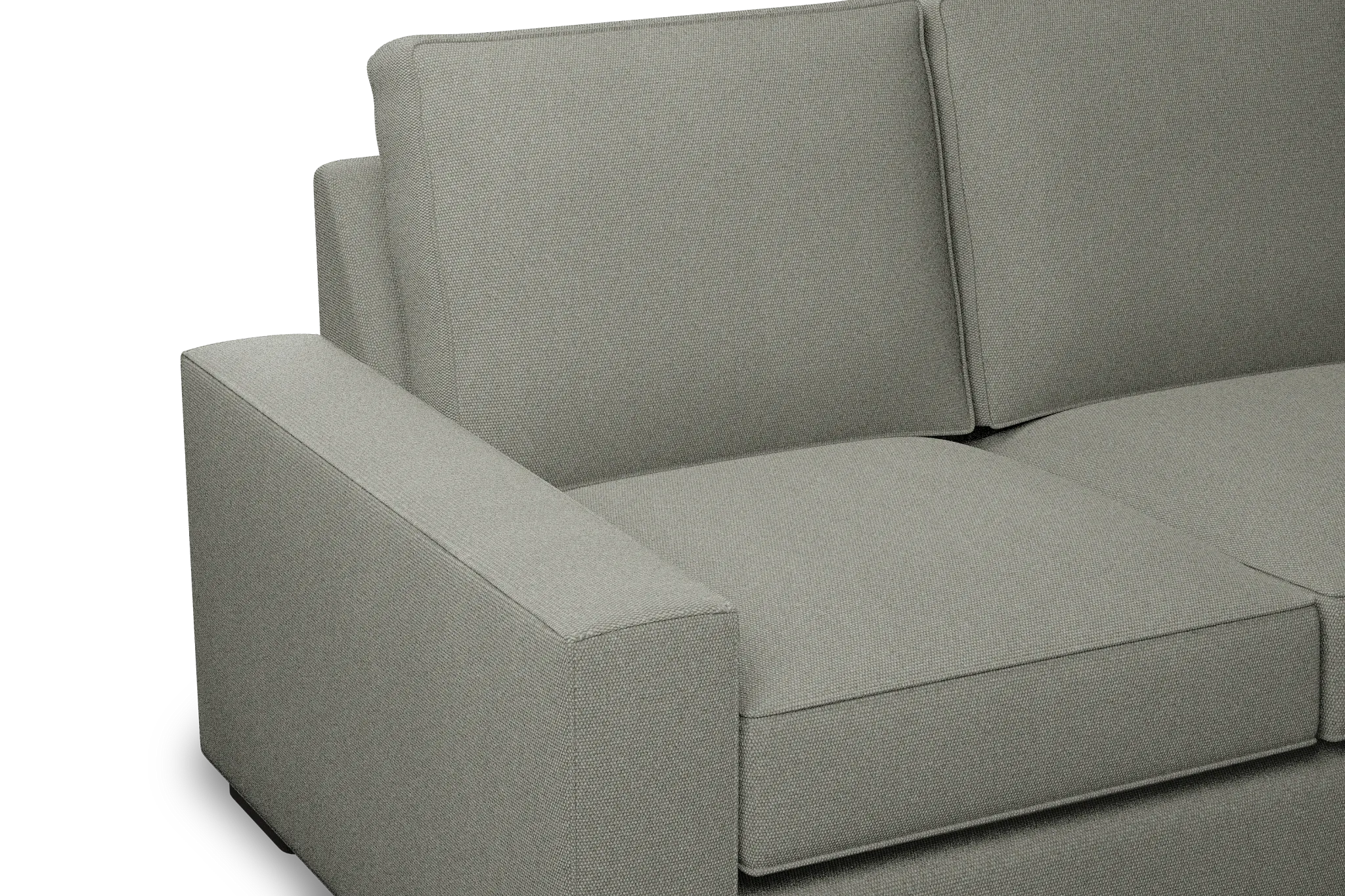 Edgewater Delray Pewter 96" Sofa W/ 3 Cushions