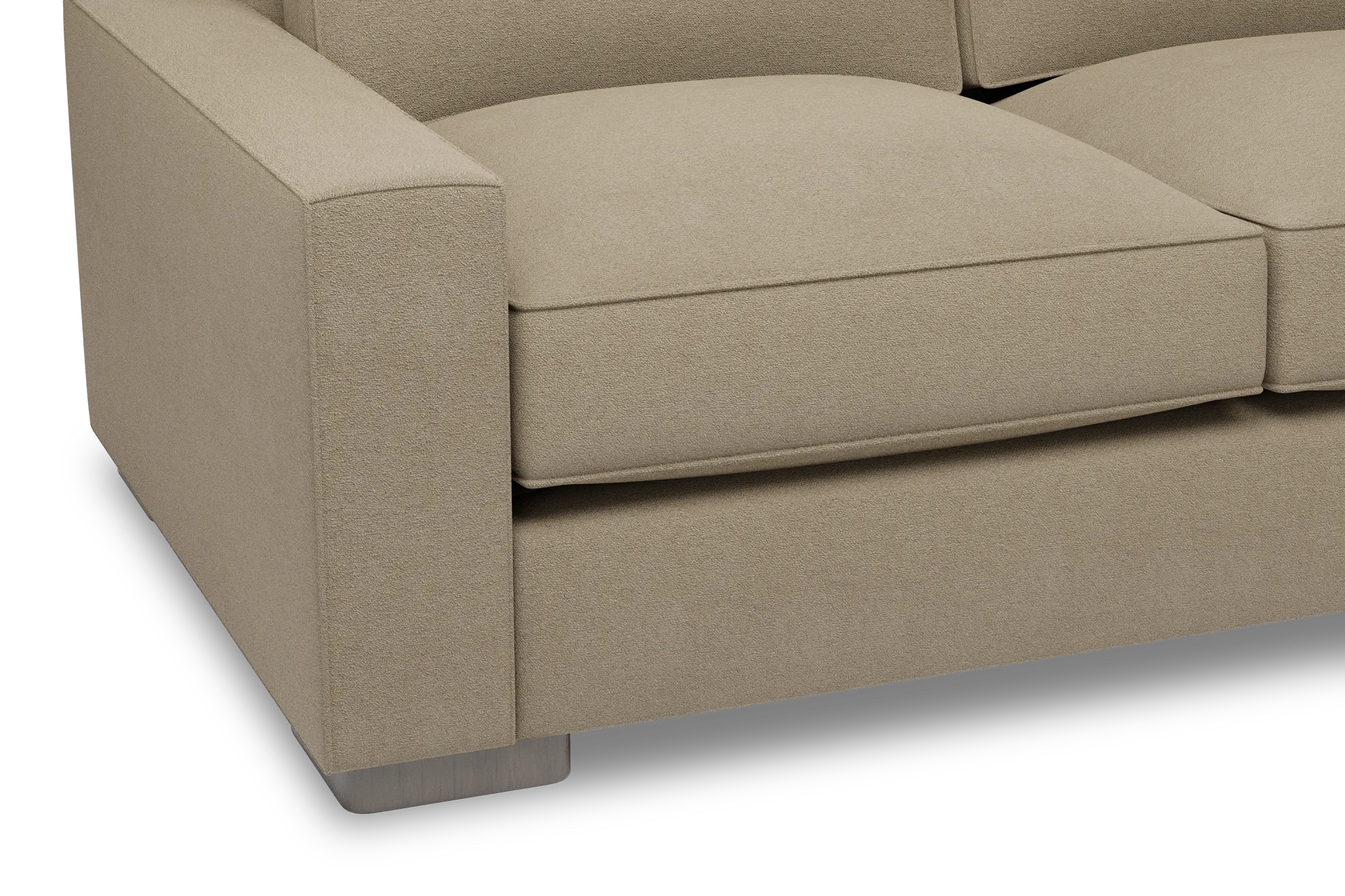 Edgewater Elite Taupe Small Two-arm Sectional