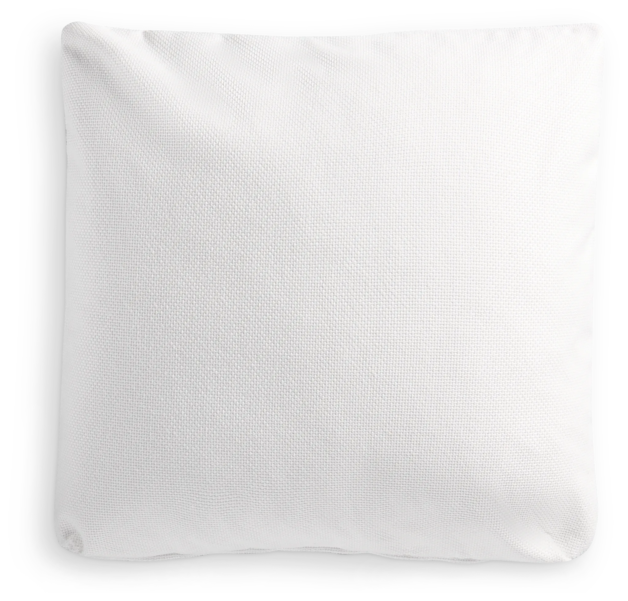 Suave White 20" Accent Pillow