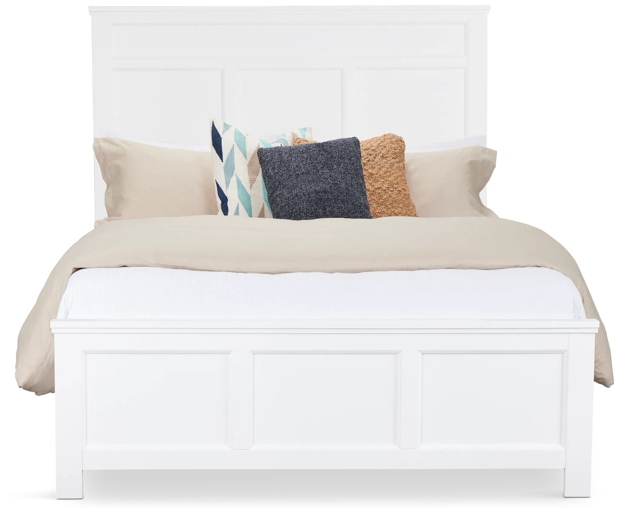 Seabrook White Panel Bed