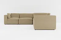 Destin Elite Taupe Fabric 6-piece Modular Sectional