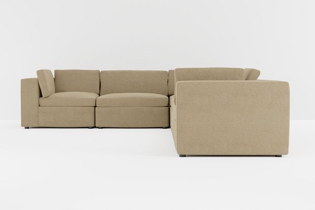 Destin Elite Taupe Fabric 6-piece Modular Sectional