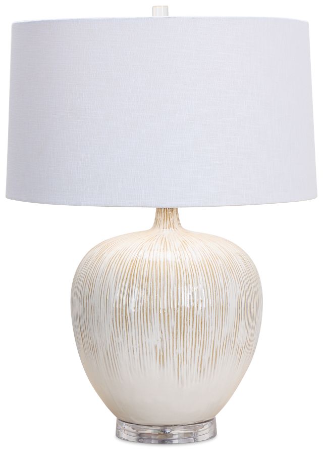 Arcadia Light Beige Table Lamp