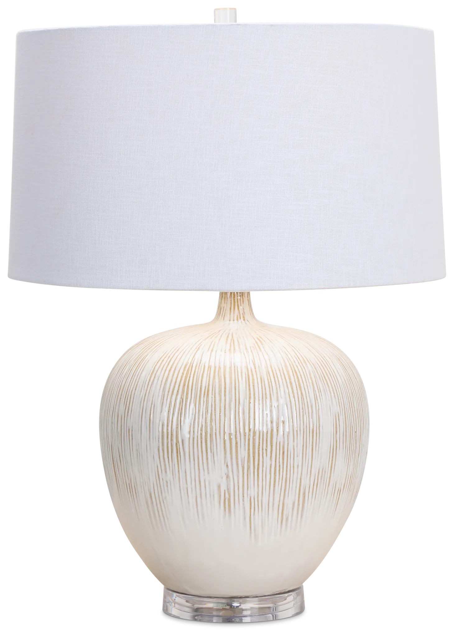 Arcadia Light Beige Table Lamp