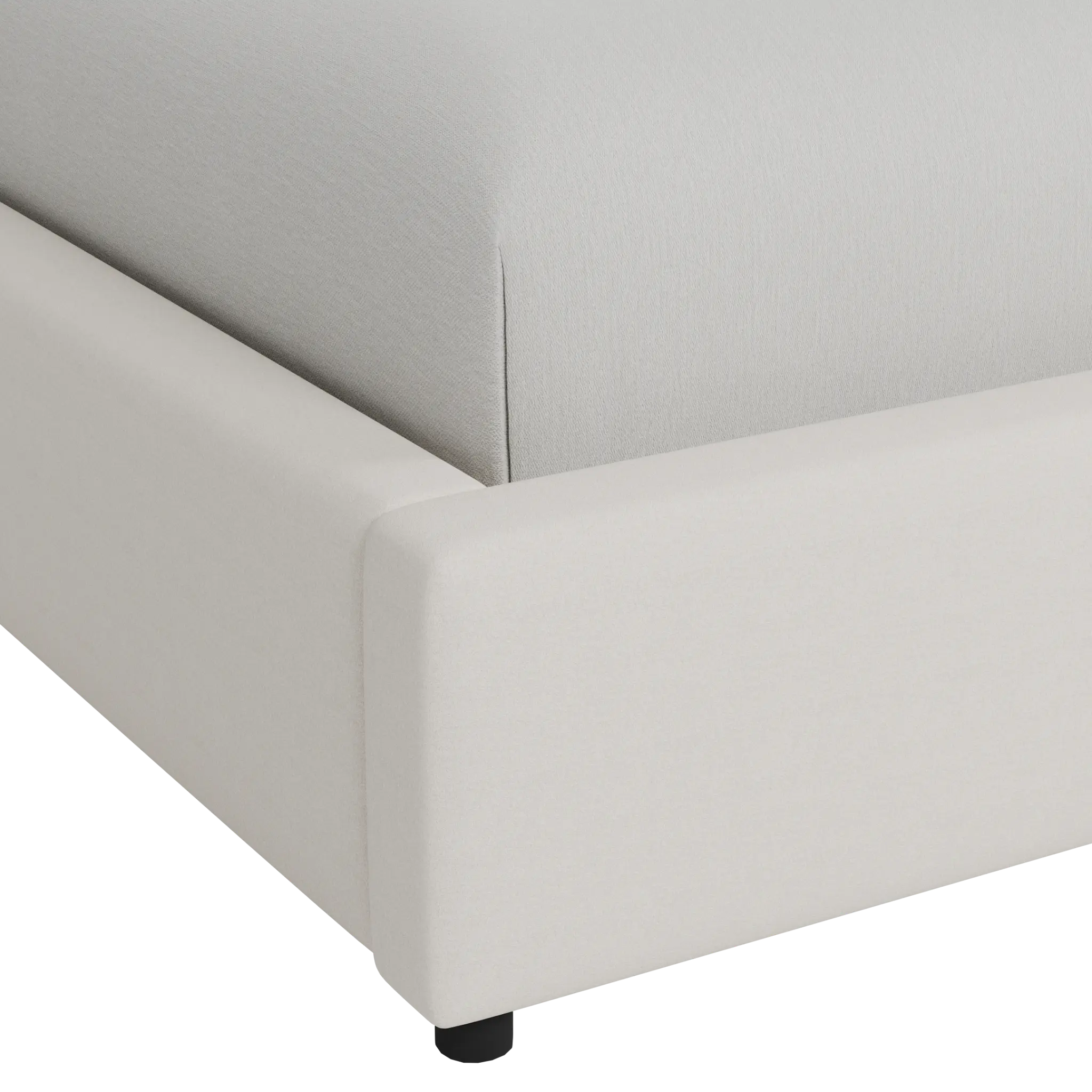 Grayton Merino Light Beige 44" Upholstered Platform Bed Grayton Merino Light Beige 44" Upholstered Platform Bed