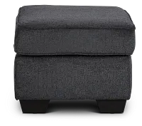 Altari Dark Gray Micro Ottoman