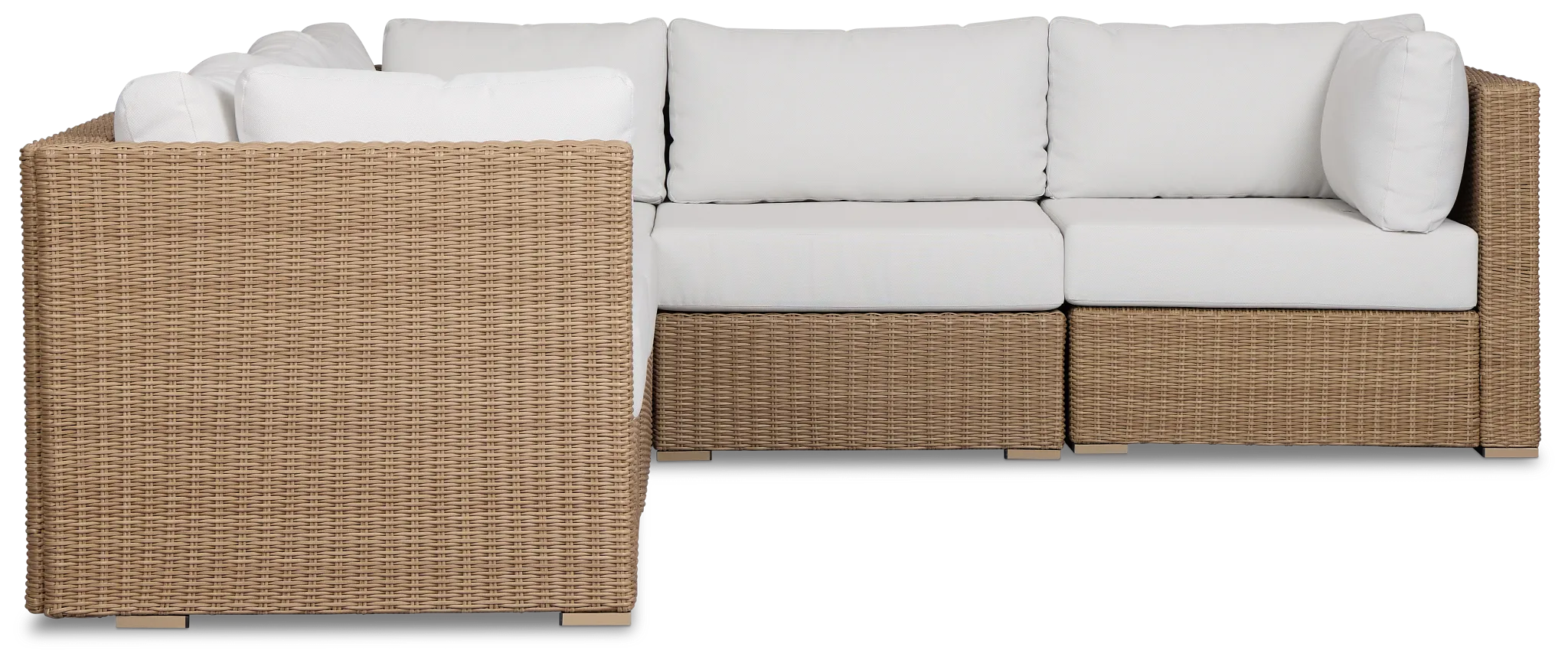 Montecito Light Tone 5-piece Modular Sectional With Light Beige Cushion