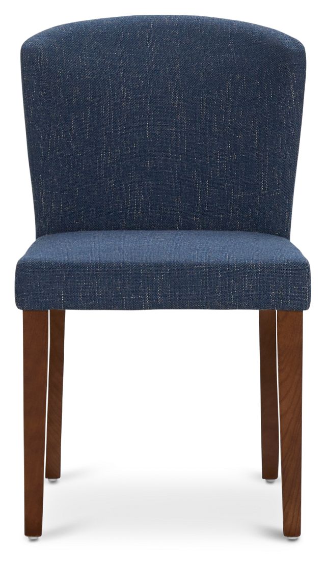 Bentley Dark Blue Upholstered Side Chair (2)