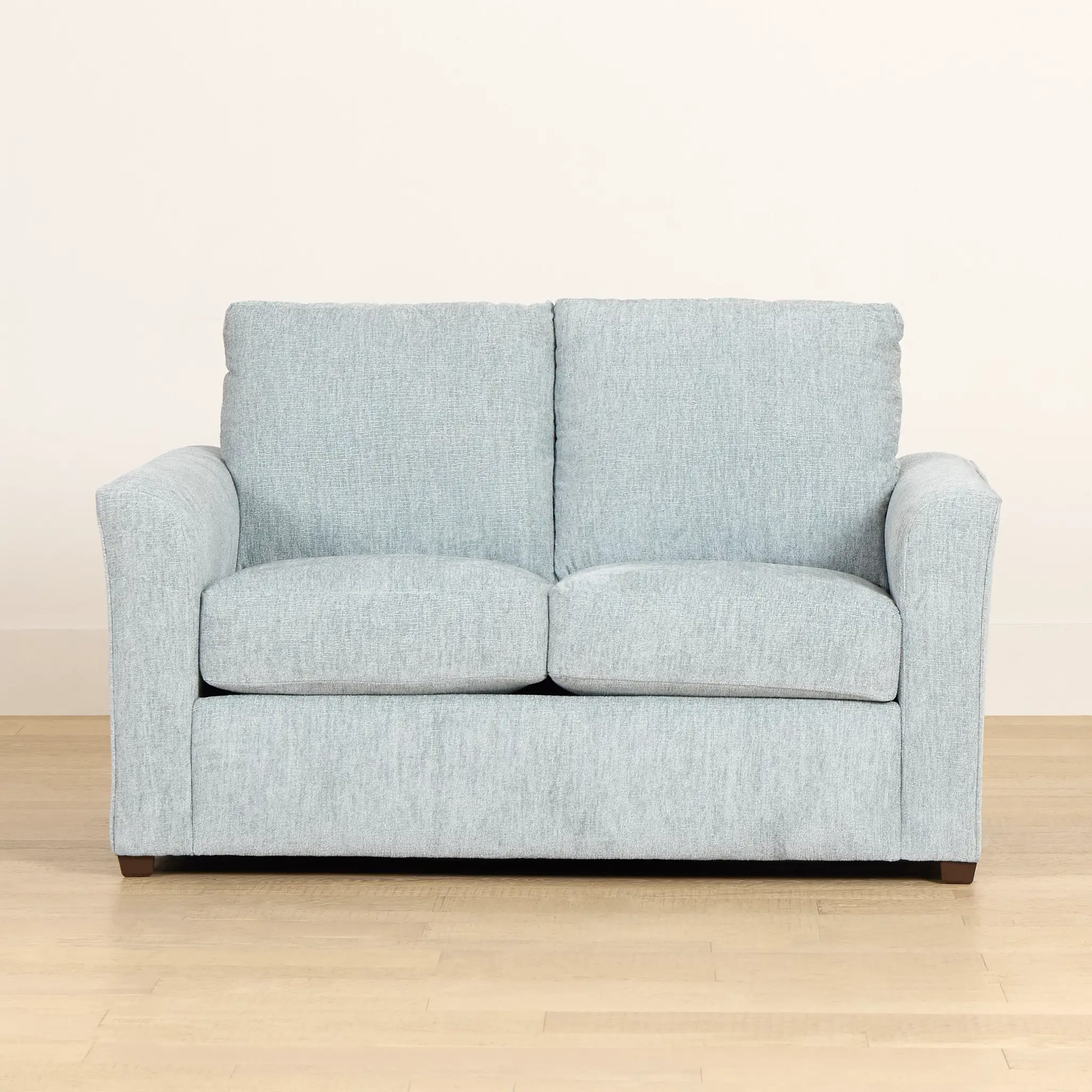 Shore Light Blue Fabric Loveseat Shore Light Blue Fabric Loveseat