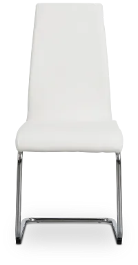 Lennox White Upholstered Side Chair