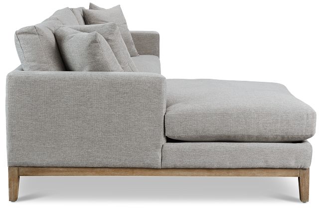 Emma Gray Fabric Left Chaise Sectional